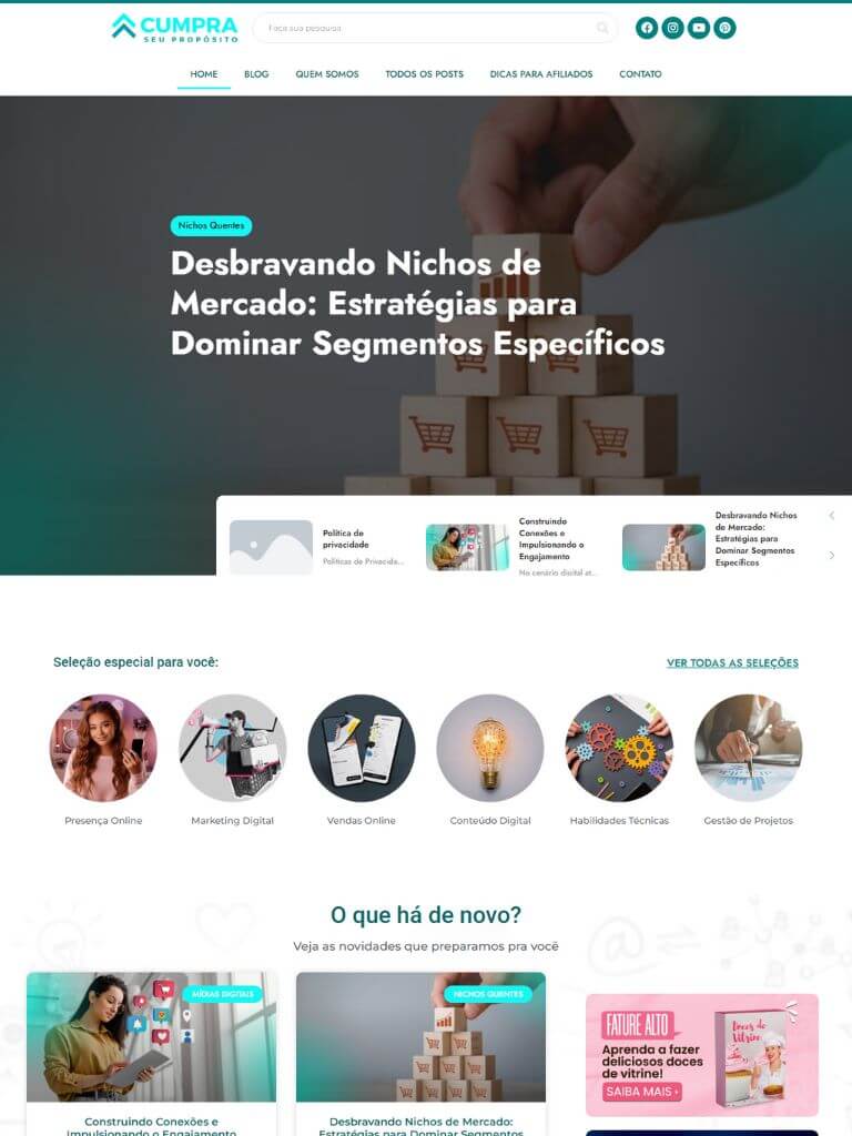 Portfólio Cumpra seu propósito